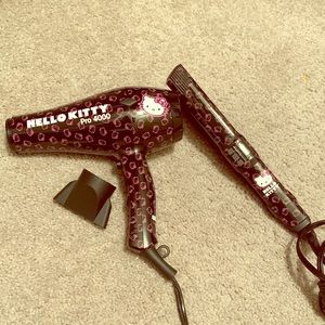 Hello Kitty Professional Flat Iron & Blow Dryer